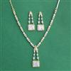 Cz Classic Necklace Set With 2 Tone Plating