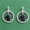 Cz Delicate Earring With Rhodium Plating