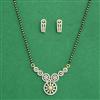 Cz Classic Mangalsutra With 2 Tone Rhodium Plating
