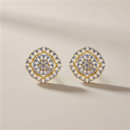 Cz Tops With 2 Tone Rhodium Plating
