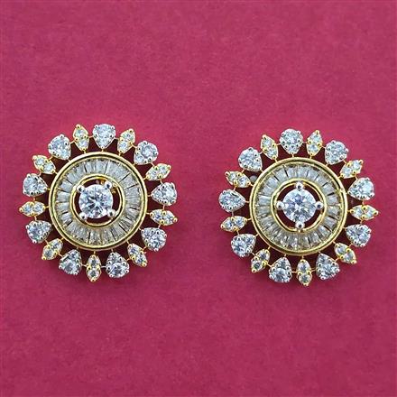 Cz Tops With 2 Tone Rhodium Plating