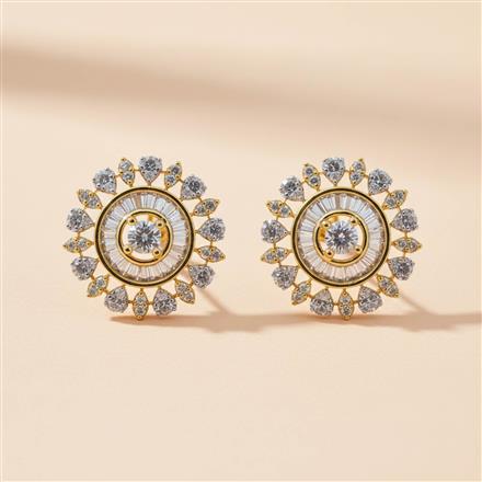 Cz Tops With 2 Tone Rhodium Plating