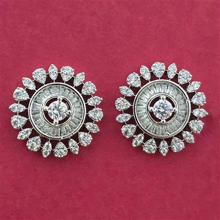 Cz Tops With 2 Tone Rhodium Plating