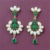 Cz Moti Earring With Gold Plating