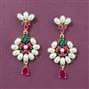 Cz Moti Earring With Gold Plating