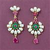 Cz Moti Earring With Gold Plating