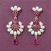 Cz Moti Earring With Gold Plating