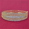 Cz Classic Kada With 2 Tone Rhodium Plating
