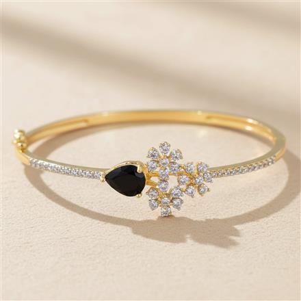 Cz Delicate Kada With 2 Tone Plating