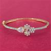 Cz Delicate Kada With 2 Tone Plating