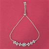 Cz Adjustable Bracelet With Rhodium Plating