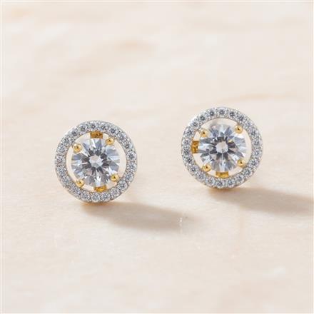 Cz Tops With 2 Tone Rhodium Plating