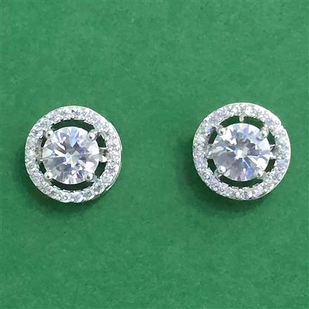 Cz Tops With 2 Tone Rhodium Plating