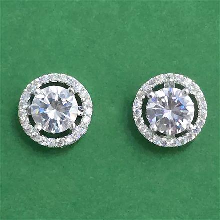 Cz Tops With 2 Tone Rhodium Plating