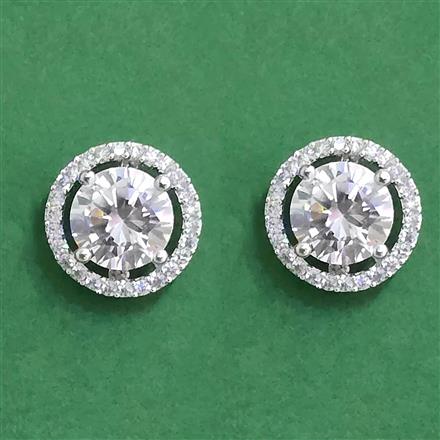 Cz Tops With 2 Tone Rhodium Plating