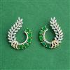 Cz Classic Earring With 2 Tone Plating