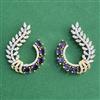 Cz Classic Earring With 2 Tone Plating