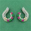 Cz Classic Earring With 2 Tone Plating