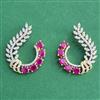 Cz Classic Earring With 2 Tone Plating