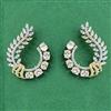 Cz Classic Earring With 2 Tone Plating