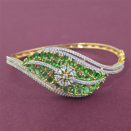 Cz Openable Kada With 2 Tone Plating