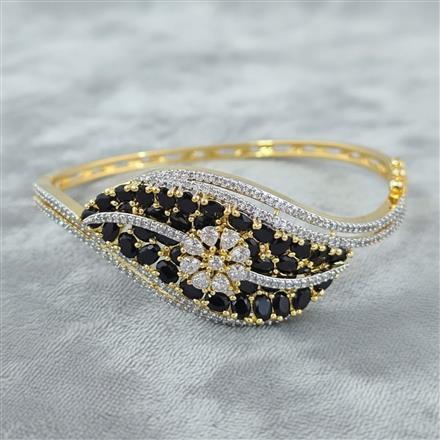 Cz Openable Kada With 2 Tone Plating