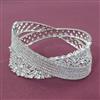 Cz Openable Kada With 2 Tone Rhodium Plating