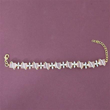 Cz Classic Bracelet With 2 Tone Plating