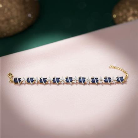 Cz Classic Bracelet With 2 Tone Plating