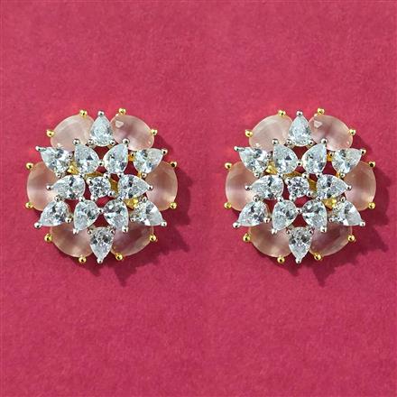 Cubic Zirconia Tops With 2 Tone Plating