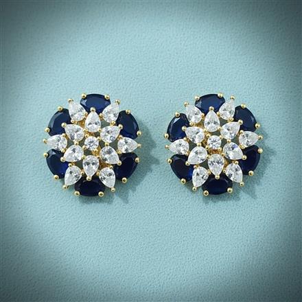 Cubic Zirconia Tops With 2 Tone Plating