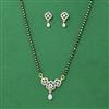 Cubic Zirconia Delicate Mangalsutra With 2 Tone Plating