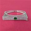 Cubic Zirconia Openable Kada With Rhodium Plating