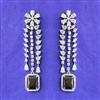 Cubic Zirconia Classic Earring With Rhodium Plating