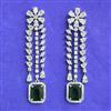 Cubic Zirconia Classic Earring With Rhodium Plating