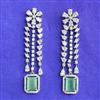 Cubic Zirconia Classic Earring With Rhodium Plating