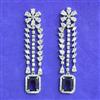 Cubic Zirconia Classic Earring With Rhodium Plating