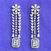 Cubic Zirconia Classic Earring With Rhodium Plating