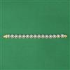 Cubic Zirconia Classic Bracelet With 2 Tone Rhodium Plating