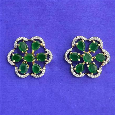 Cubic Zirconia Tops With 2 Tone Plating