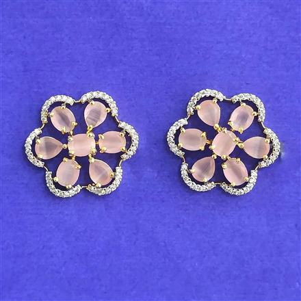 Cubic Zirconia Tops With 2 Tone Plating