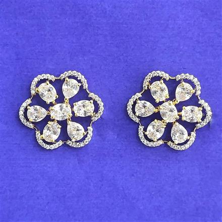Cubic Zirconia Tops With 2 Tone Plating