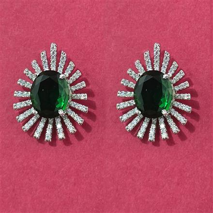 Cubic Zirconia Tops With Rhodium Plating