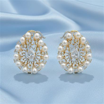 Cubic Zirconia Tops With Gold Plating