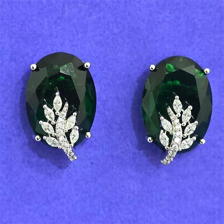 Cubic Zirconia Tops With Rhodium Plating