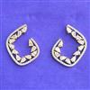 Cubic Zirconia Classic Earring With 2 Tone Plating