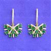 Cubic Zirconia Classic Earring With 2 Tone Plating