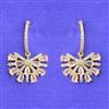 Cubic Zirconia Classic Earring With 2 Tone Plating