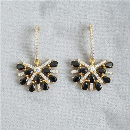 Cubic Zirconia Classic Earring With 2 Tone Plating