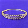 Cubic Zirconia Openable Kada With Gold Plating